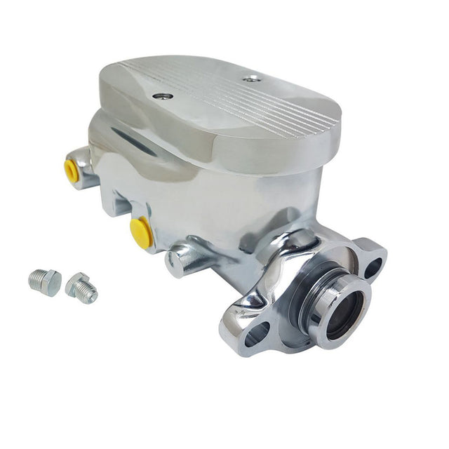 Proflow Master Cylinder, Flat Top Aluminium, Polished, 1.125 in. Bore, Dual Bowl, Ports Both side, Each - PFEMC2912FTCH PFEMC2912FTCH