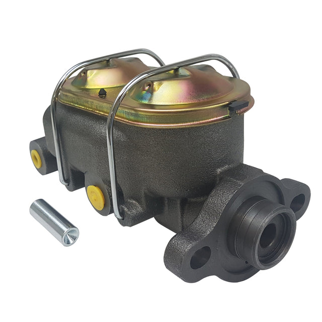 Proflow Master Cylinder, GM Universal, Cast Iron, Natural, 1.125in. Bore, Dual Bowl, Ports both sides ,Each - PFEMC2912 PFEMC2912