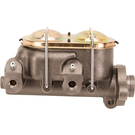 Proflow Master Cylinder, GM Original Style 67-77, Cast Iron, Natural, 1-1/8 in. Bore, Dual Bowl, Left Port, GM Original Style 67-77 - PFEMC3090