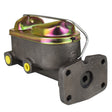 Proflow Master Cylinder, Mopar For Chrysler 66-74,Cast Iron, Natural, 1-1/8 in. Bore, Dual Bowl, Disc/Drum, Each - PFEMC3560 PFEMC3560