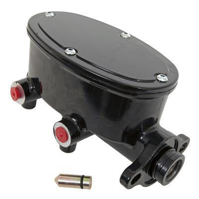 Proflow Master Cylinder, Aluminum, Black Powdercoat, 1-1/8 in. Bore, Dual Bowl, Front Disc/Rear Drum - PFEMC8559-BK PFEMC8559-BK