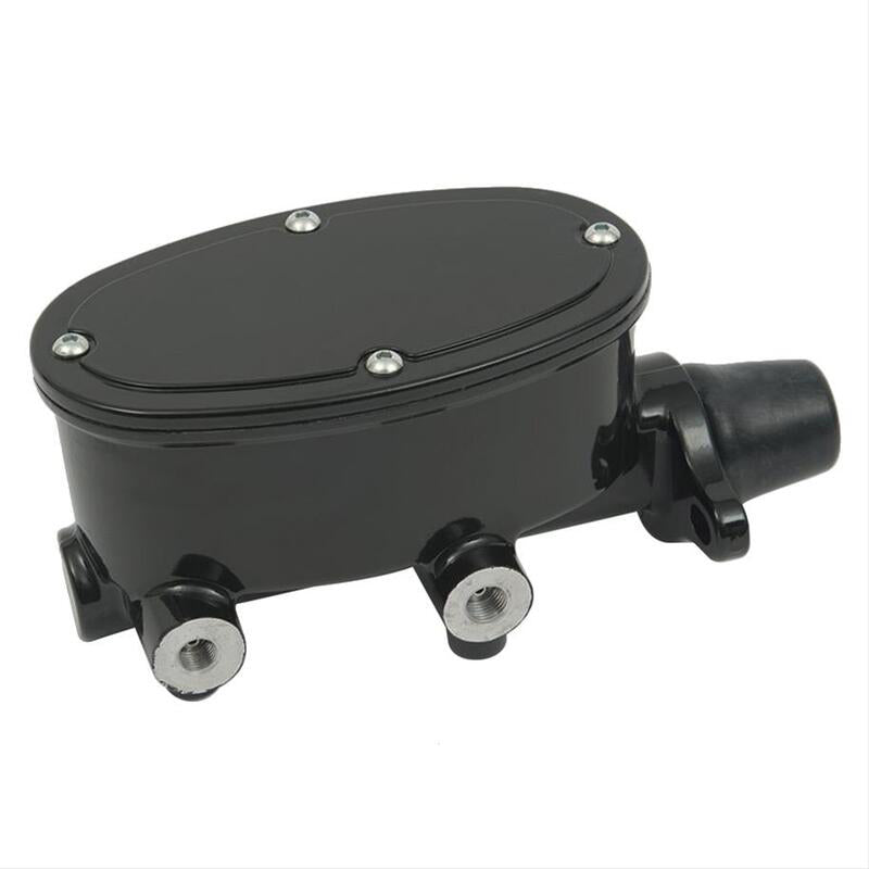 Proflow Master Cylinder, Aluminum, Black Powdercoat, 1-1/8 in. Bore, Dual Bowl, Front Disc/Rear Drum - PFEMC8559-BK