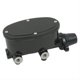 Proflow Master Cylinder, Aluminum, Black Powdercoat, 1-1/8 in. Bore, Dual Bowl, Front Disc/Rear Drum - PFEMC8559-BK