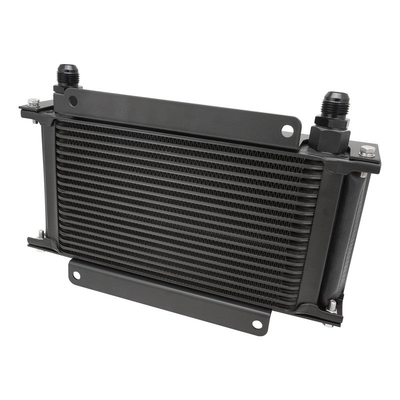 Proflow Oil Cooler Kit, Ultra Pro, 19 Row, Dual Fan 625 CFM, AN10 ORB Female, Aluminium, Black - PFEOC19-DF