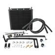 Proflow Transmission Oil Cooler Kit, For Ford Falcon BA/BF (2002-2005), 280 x 255 x 19mm, 3/8'' Barb, Black Powdercoated, Kit - PFEOCBA-KIT PFEOCBA-KIT