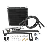 Proflow Transmission Oil Cooler Kit, For Ford Falcon BA/BF (2002-2005), 280 x 255 x 19mm, 3/8'' Barb, Black Powdercoated, Kit - PFEOCBA-KIT PFEOCBA-KIT