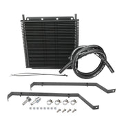 Proflow Transmission Oil Cooler Kit, For Holden Commodore VY V6 & V8, 280 x 255 x 19mm, 3/8'' Barb, Black Powdercoated - PFEOCVY-KIT PFEOCVY-KIT