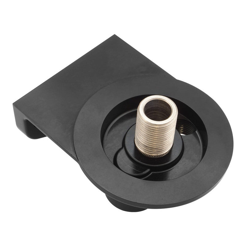 Proflow Remote Oil Filter Head, Billet, 3/4''-16 Thread, With Fram HP1 Filter, -08AN ORB, Black Anodised, Kit - PFEOS-OB2090-HP1