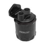 Proflow Remote Oil Filter Head, Billet, 3/4''-16 Thread, With Proflow Billet Filter, -08AN ORB, Black Anodised, Kit - PFEOS-OB2090-HPB PFEOS-OB2090-HPB