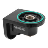 Proflow 90 Degree Oil Filter Adaptor, Billet, 3/4''-16 Thread, Suits All Traditional Ford V8, Black Anodised - PFEOS-OB2290 PFEOS-OB2290