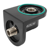 Proflow 90 Degree Oil Filter Adaptor, Billet, 3/4''-16 Thread, Suits All Traditional Ford V8, Black Anodised - PFEOS-OB2290