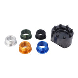 Proflow Reusable Oil Filter, Spin-On, 30 Micron, 3/4''-16 & 13/16''-16, Billet Aluminium, Black - PFEOS361BK
