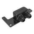 Proflow Oil Block Adaptor, Remote, GM LS, Billet Aluminium, Black Anodised, 90 degree, -10AN Ports - PFEOSR-LS90 PFEOSR-LS90