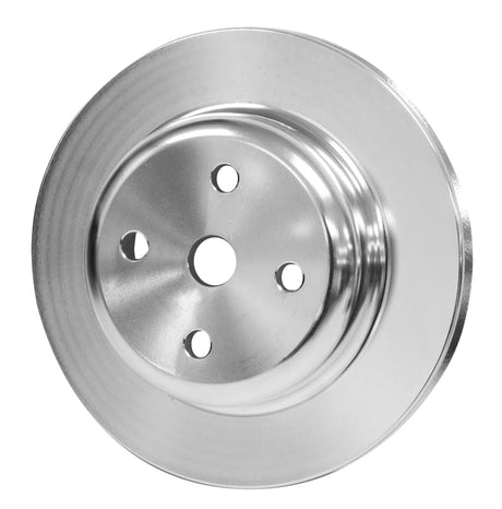Proflow Water Pump Pulley, V-Belt, 1-Groove, Aluminium Silver, For Holden V8 253, 308 Red Motor, each - PFEP43403 PFEP43403