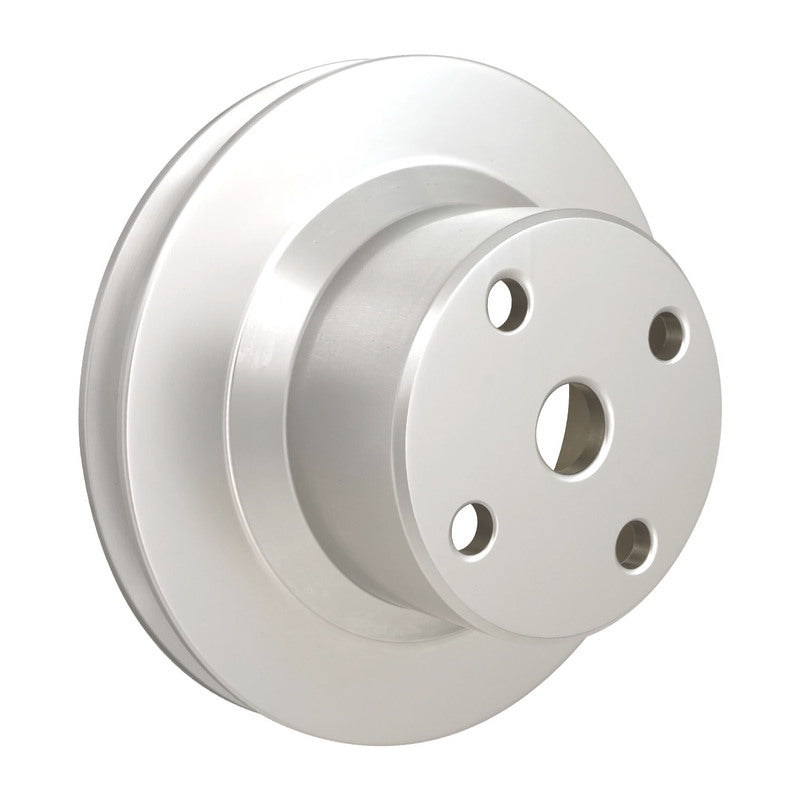 Proflow Water Pump Pulley, V-Belt, 1-Groove, Aluminium Silver, For Holden V8 ,308, VK-On Black Motor, Each - PFEP43405 PFEP43405