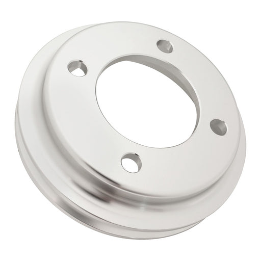 Proflow Billet Crank Pulley, 4 Bolt, For SB Ford 289/302/351 Short, Suits FMS-M-8501-E351S Pump 1-Groove, Clear Anodised - PFEP8820