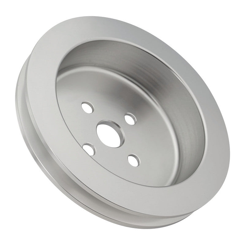 Proflow Billet Pulley, V-Belt Water Pump For SB Ford 289/302/351 Short, Suits FMS-M-8501-E351S Pump, 1-Groove, Clear Anodised - PFEP8821