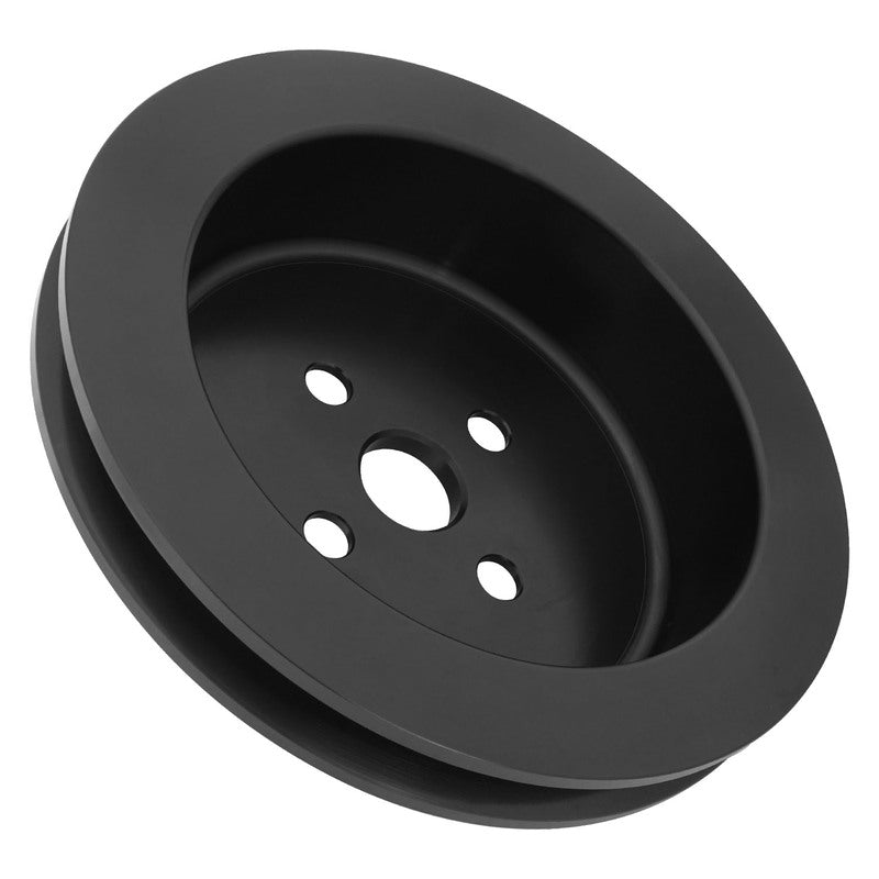 Proflow Billet Pulley, V-Belt Water Pump For SB Ford 289/302/351 Short, Suits FMS-M-8501-E351S Pump, 1-Groove, Black Anodised - PFEP8821BK