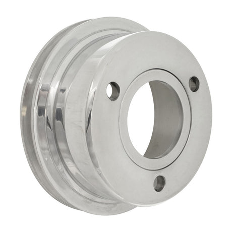Proflow Billet Pulley, V-Belt Crankshaft For Ford SB, For Ford Windsor 3 Bolt 1-Groove, With Removeable Balancer Spigot, Anodised Aluminium - PFEP8826 PFEP8826