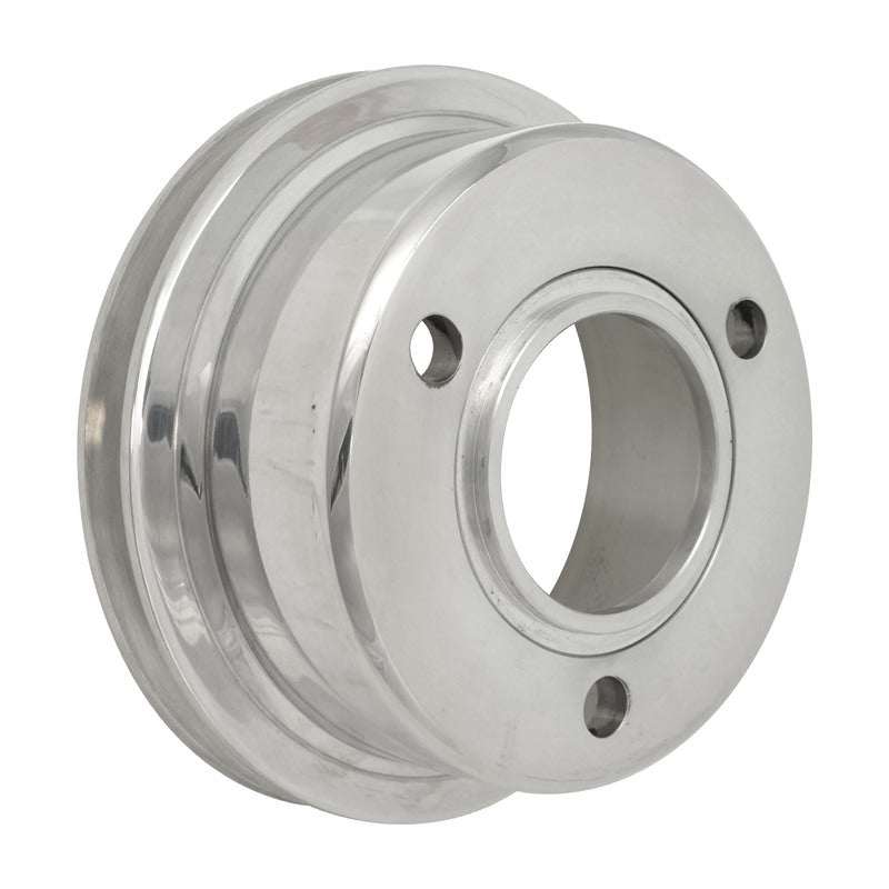 Proflow Billet Pulley, V-Belt Crankshaft For Ford SB, For Ford Windsor 3 Bolt 1-Groove, With Removeable Balancer Spigot, Anodised Aluminium - PFEP8826