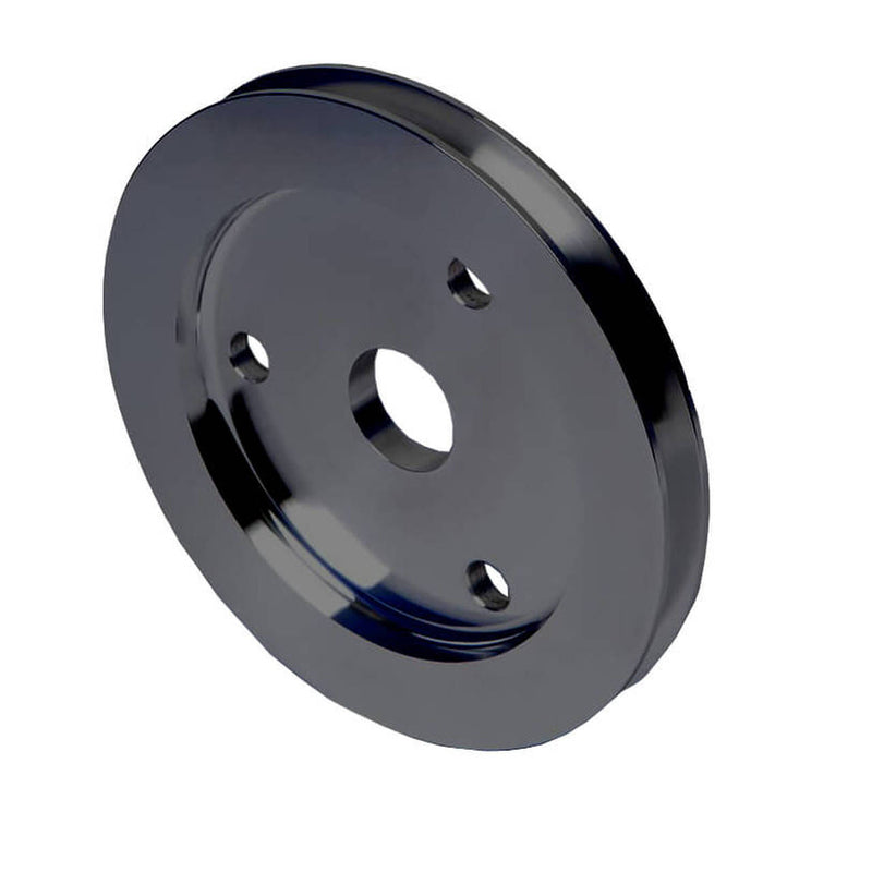 Proflow Pulley, V-Belt Crankshaft BB Chev Short Water Pump 1-Groove, Black Aluminium - PFEP8841BK PFEP8841BK