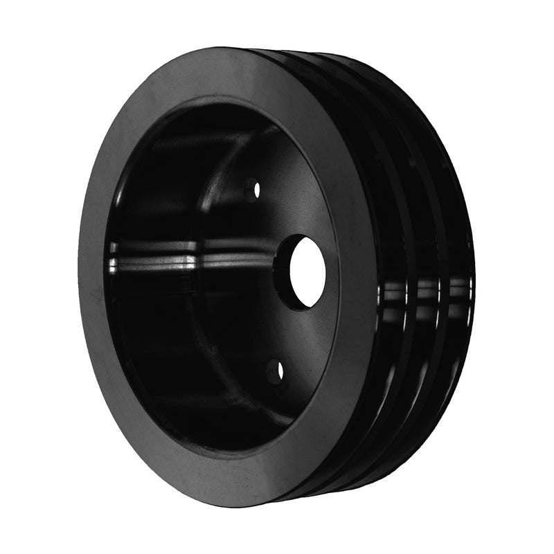 Proflow Pulley, V-Belt Crankshaft BB Chev Short Water Pump 3-Groove, Black Aluminium - PFEP8849BK PFEP8849BK
