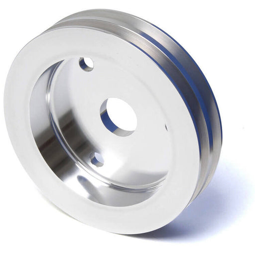 Proflow Pulley, V-Belt Crankshaft SB Chev Short Water Pump 2-Groove, Polished Aluminium - PFEP8853P PFEP8853P