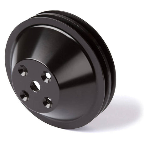 Proflow Pulley, V-Belt Water Pump SB Chev Long Water Pump 2-Groove, Black Aluminium - PFEP8856BK PFEP8856BK