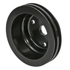 Proflow Pulley, V-Belt Crankshaft SB Chev Long Water Pump 2-Groove, Black Aluminium - PFEP8857BK PFEP8857BK