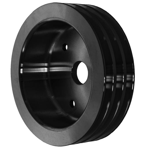 Proflow Pulley, V-Belt Crankshaft SB Chev Short Water Pump 3-Groove, Black Aluminium - PFEP8858BK PFEP8858BK