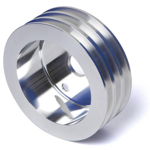 Proflow Pulley, V-Belt Crankshaft SB Chev Short Water Pump 3-Groove, Polished Aluminium - PFEP8858P PFEP8858P