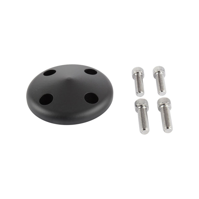 Proflow Pulley Nose Cone, SB Chev Short Water Pump with Hardware, Black Aluminium - PFEP8863BK PFEP8863BK