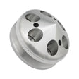 Proflow Pulley, V-Belt Alternator, Billet Aluminium Clear Anodised, Single Groove with Cover, 71mm x 17mm Bore, - PFEP8866P PFEP8866P