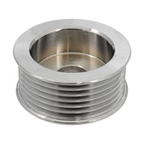 Proflow Alternator Pulley, Serpentine 6 Groove, 57mm OD x 17mm Bore, Chrome, Each - PFEP8874