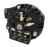 Proflow Alternator, Power Spark External Regulator, 100 Amp, Black Powder coat, For Chrysler, For Dodge, For Plymouth, Aluminium 2-groove pulley, Each - PFEPM17509BK