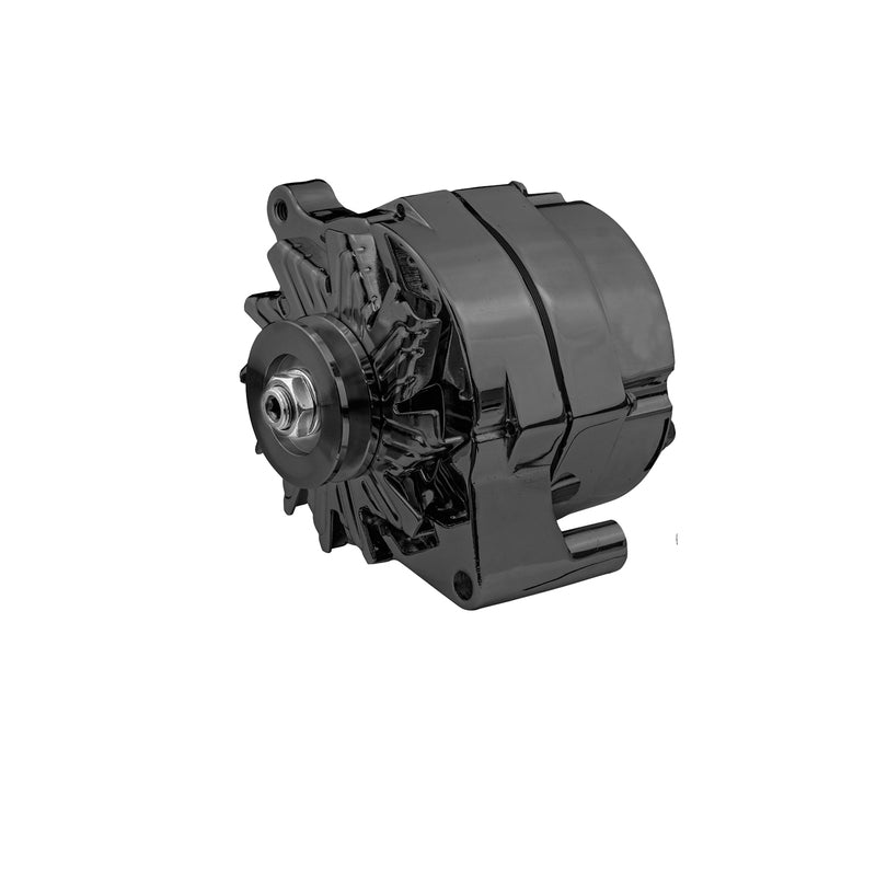 Proflow Alternator Power Spark, 100 Amp 1-Wire, Internal Regulator, Black Powder coat, V-Belt, For Ford, Falcon, Each - PFEPM37101BK PFEPM37101BK