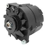 Proflow Alternator Power Spark, 100 Amp 1-Wire, Internal Regulator, Black Wrinkle, V-Belt, Chev, For Holden, Commodore, Torana, Each - PFEPM37127BKW PFEPM37127BKW