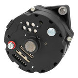 Proflow Alternator Power Spark, 100 Amp 1-Wire, Internal Regulator, Black Wrinkle, V-Belt, Chev, For Holden, Commodore, Torana, Each - PFEPM37127BKW