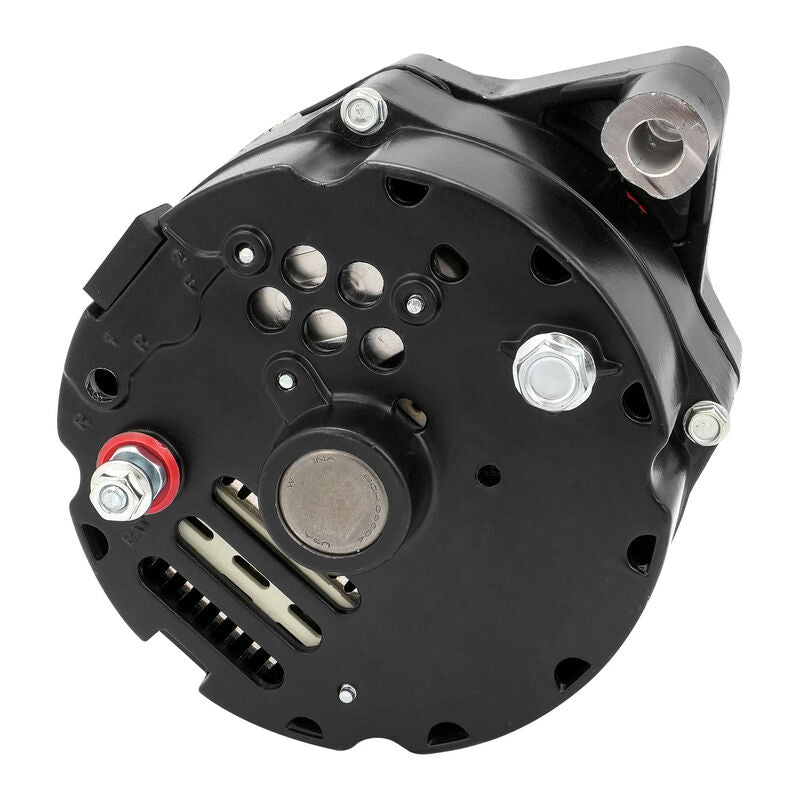 Proflow Alternator Power Spark, 140 Amp 1-Wire, Internal Regulator, Black Powder coat, V-Belt, For Ford, Falcon, Each - PFEPM37141BK