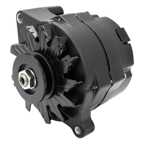 Proflow Alternator Power Spark, 140 Amp 1-Wire, Internal Regulator, Black Powder coat, V-Belt, For Ford, Falcon, Each - PFEPM37141BK PFEPM37141BK