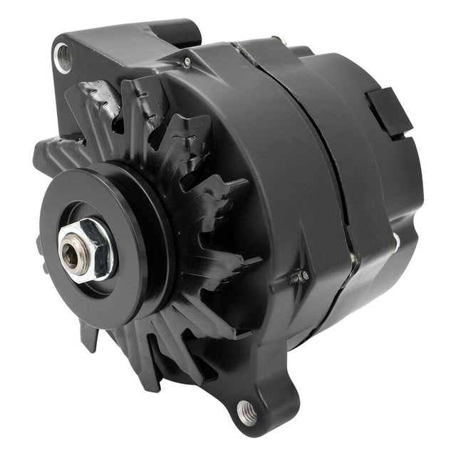 Proflow Alternator Power Spark, 140 Amp 1-Wire, Internal Regulator, Black Powder coat, V-Belt, For Ford, Falcon, Each - PFEPM37141BK PFEPM37141BK
