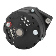 Proflow Alternator Power Spark, 140 Amp 1-Wire, Internal Regulator, Black Wrinkle, V-Belt, Chev, For Holden, Commodore, Torana, Each - PFEPM37293BKW