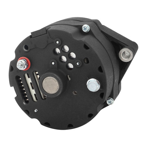 Proflow Alternator Power Spark, 140 Amp 1-Wire, Internal Regulator, Black Wrinkle, V-Belt, Chev, For Holden, Commodore, Torana, Each - PFEPM37293BKW