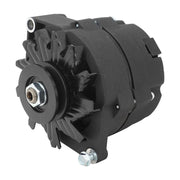Proflow Alternator Power Spark, 140 Amp 1-Wire, Internal Regulator, Black Wrinkle, V-Belt, Chev, For Holden, Commodore, Torana, Each - PFEPM37293BKW PFEPM37293BKW