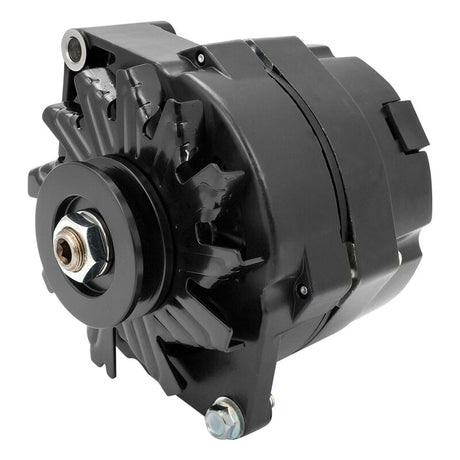 Alternator Power Spark, 140 Amp 1-Wire, Internal Regulator, Black, V-Belt, Chev, Holden, Commodore, Torana, Each - PFEPM37293BK PFEPM37293BK