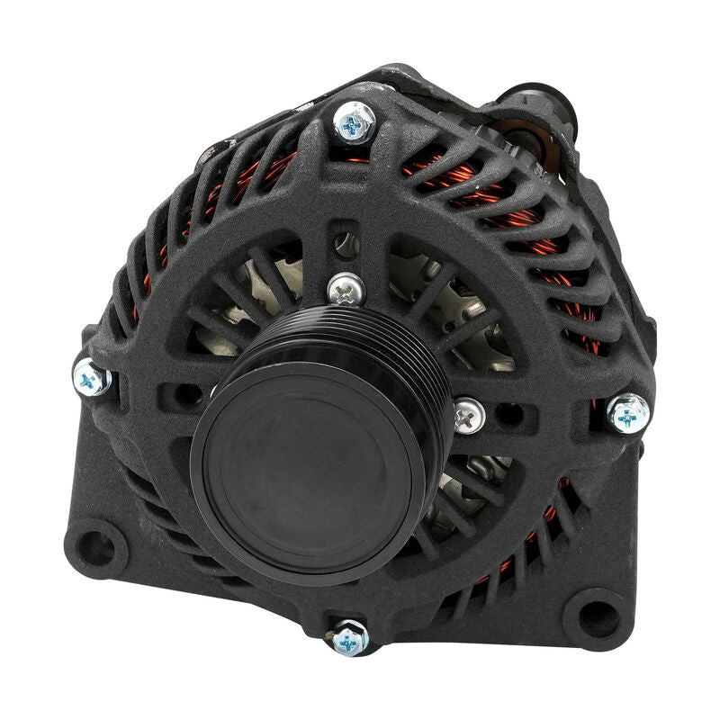 Proflow Alternator Power Spark, 140 Amp, For Holden Commodore LS 6.0 VE/VF, Internal Regulator, Black, Serpentine Pulley, - PFEPM38270BKW
