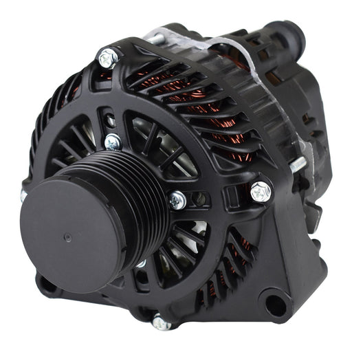 Proflow Alternator Power Spark, 140 Amp, For Holden Commodore LS 6.0 VE/VF, Internal Regulator, Black, Serpentine Pulley, - PFEPM38270BKW PFEPM38270BKW