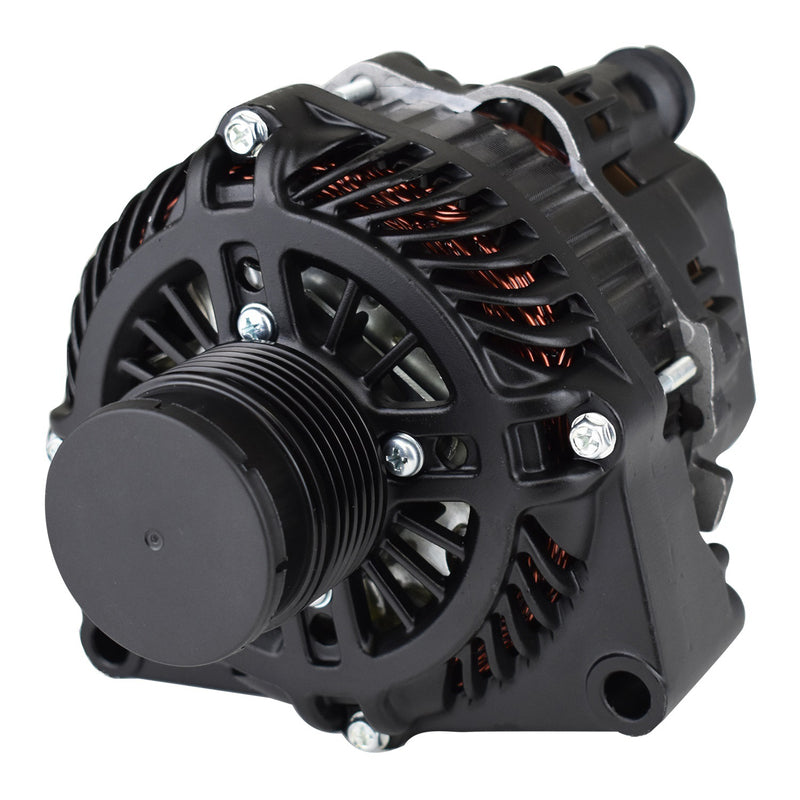 Proflow Alternator Power Spark, 140 Amp, For Holden Commodore LS VE/VF, Internal Regulator, Black, Serpentine Pulley - PFEPM38270BK PFEPM38270BK