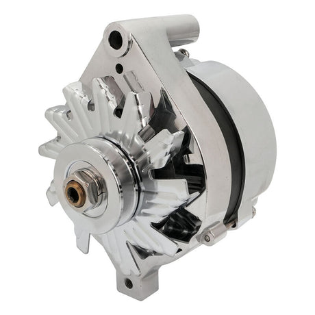 Proflow Alternator Power Spark, 100 Amp, 1G External Regulator, Chrome, V-Belt, For Ford, Falcon, Each - PFEPM3905 PFEPM3905
