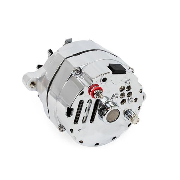 Proflow Alternator Power Spark, 100 Amp, 1G External Regulator, Chrome, V-Belt, For Ford, Falcon, Each - PFEPM3905